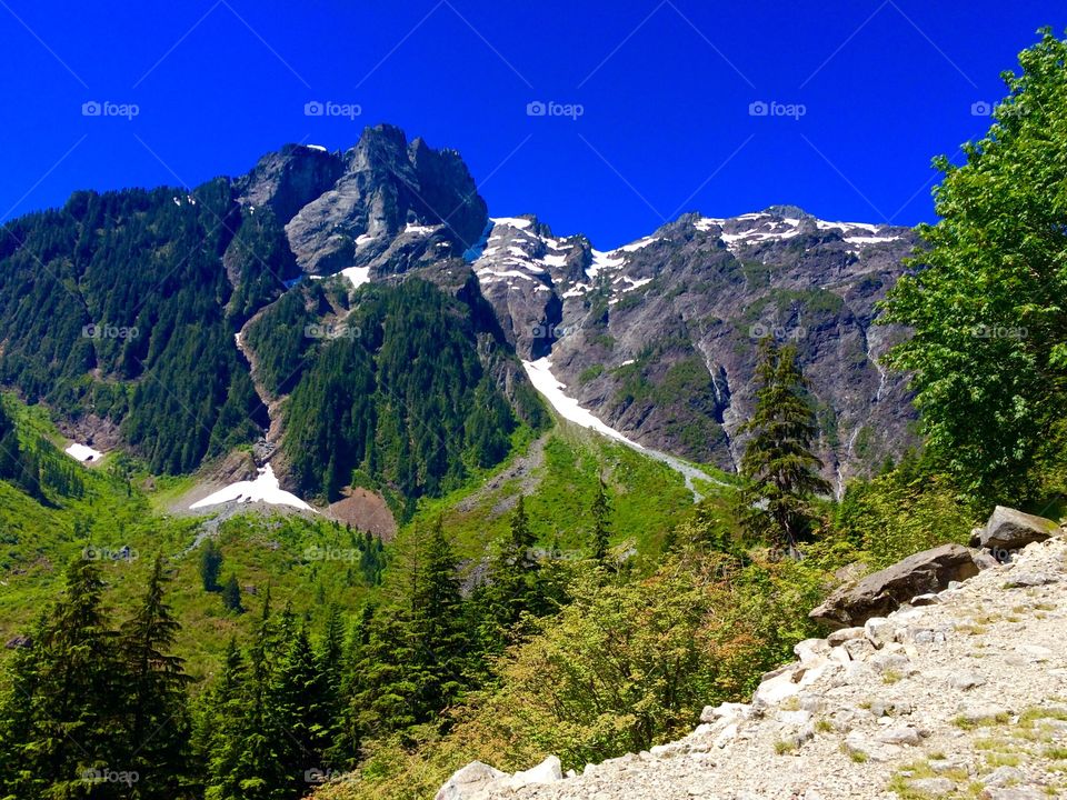 Scenic view of mountains