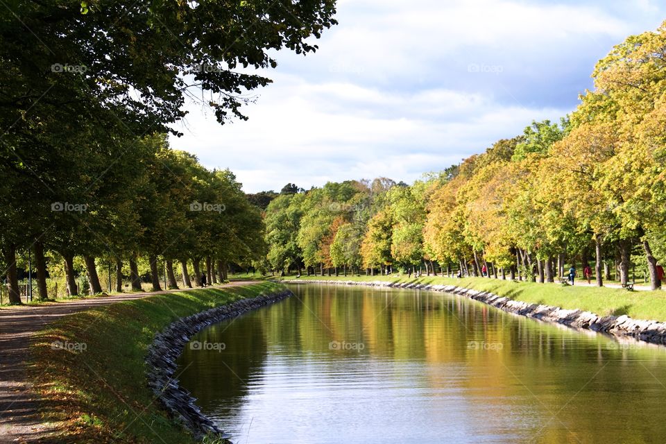 Djurgården canal Sweden . Djurgården canal Sweden 