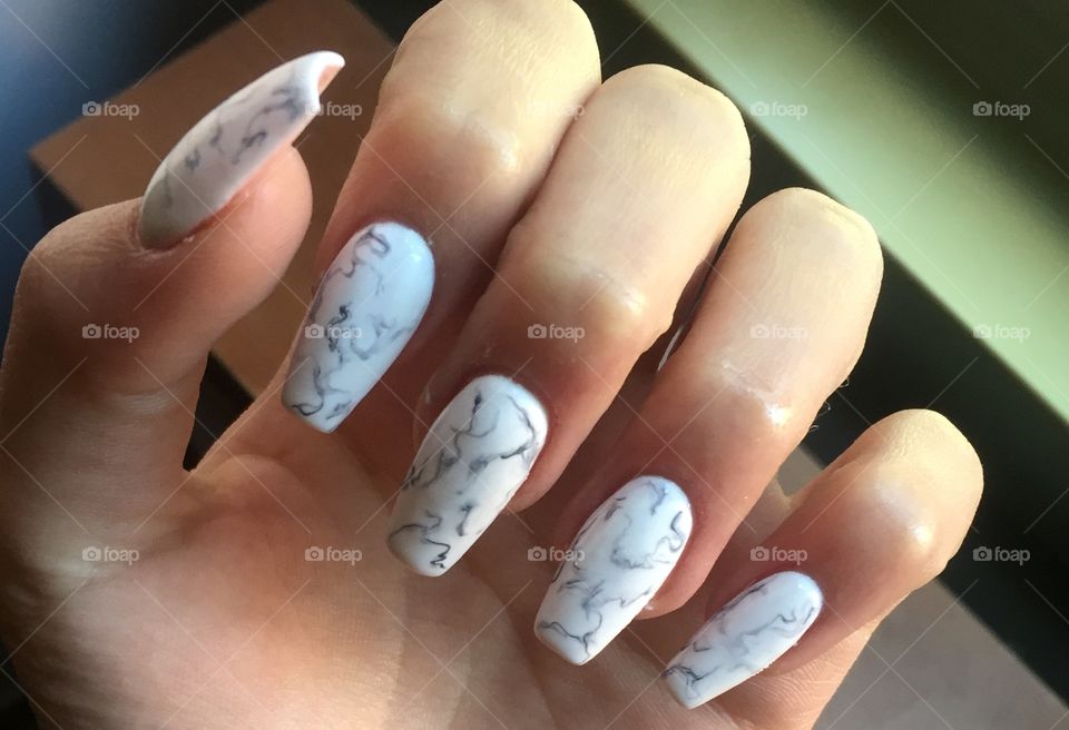 Stone marble nails