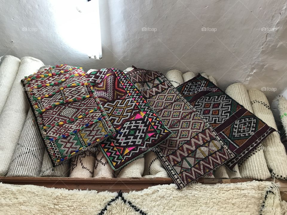 Handmade carpet weaving art