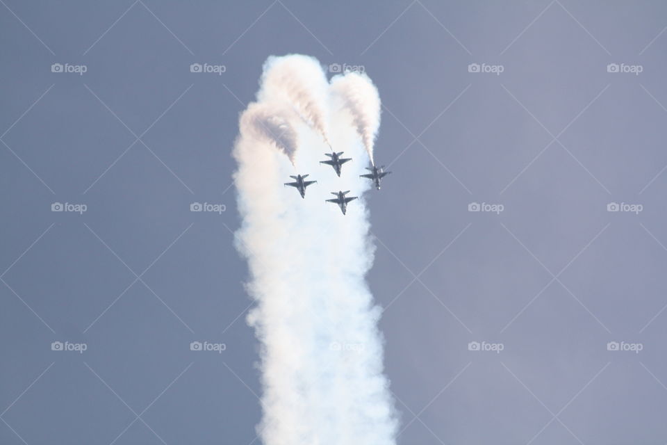 Smoke, Sky, Airplane, No Person, Flight