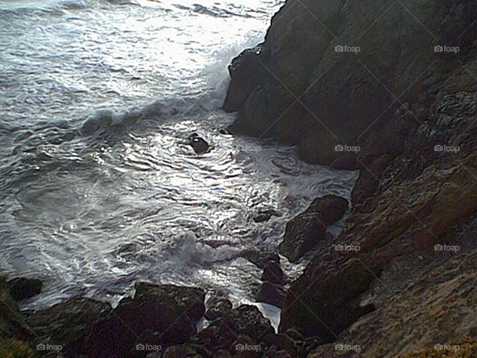 Cliff overlooking water