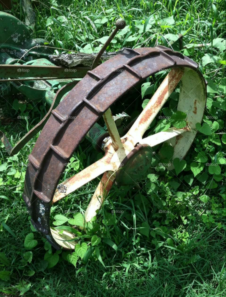 John deer wheel.. Taken on a farm in Pennington Gap, Va.