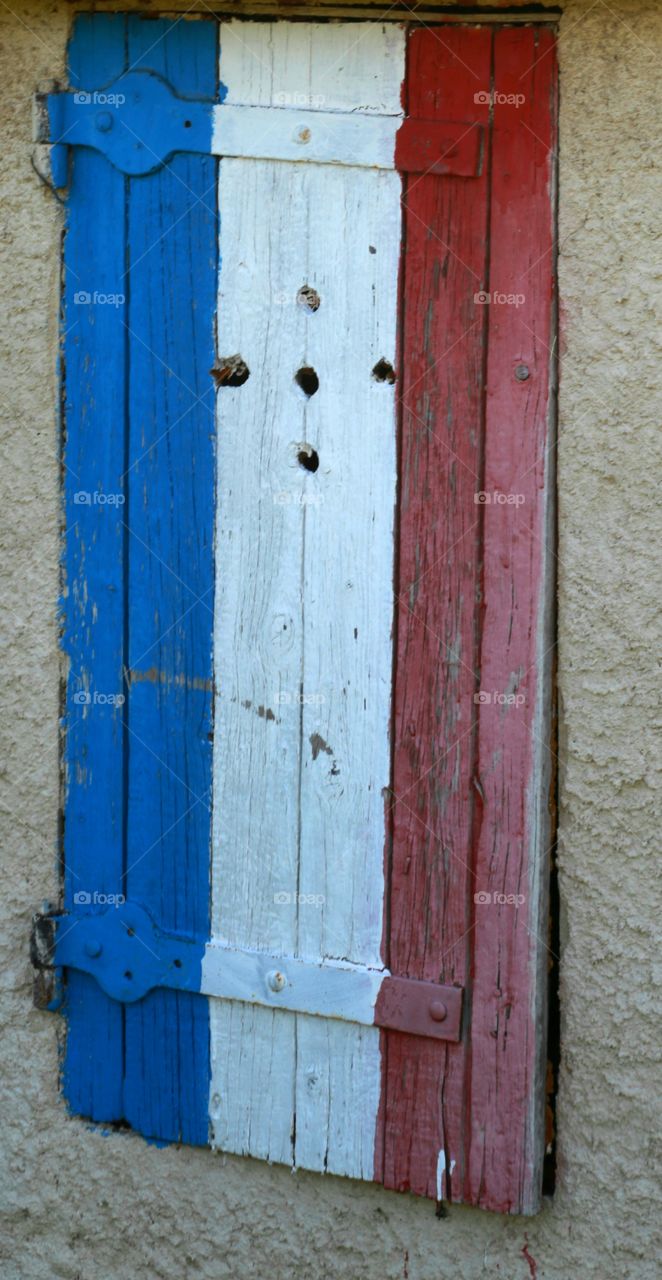 Door French flag