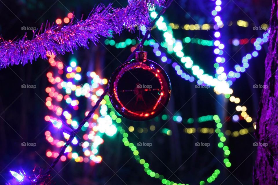 Ornaments in lights 