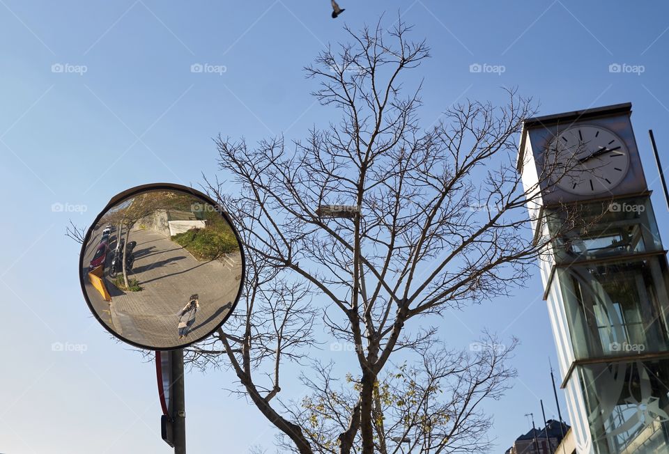 Vista de los suburbios en dos planos