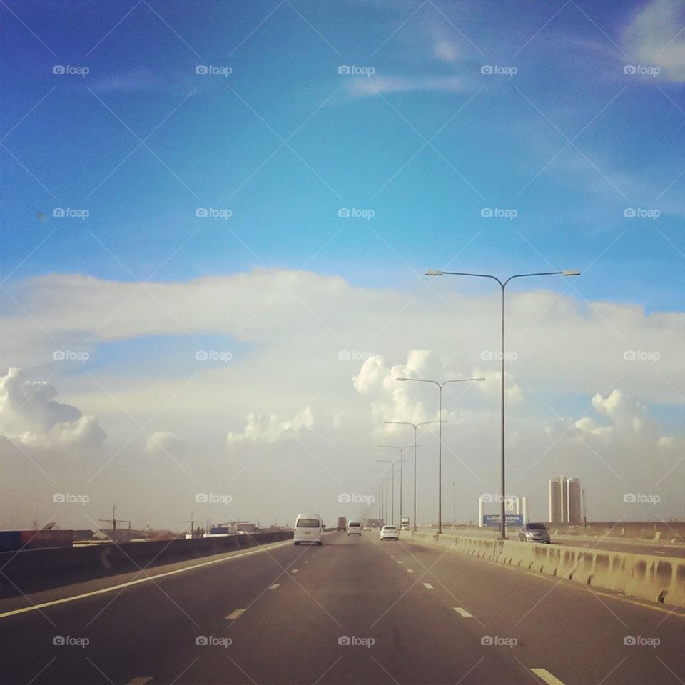 Expressway in Bangkok ,Thailand.