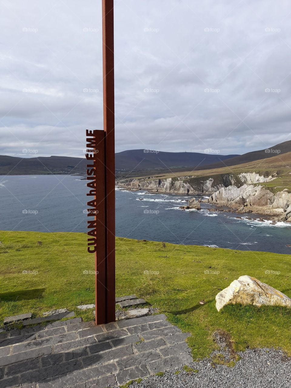 Rugged Irish landscape by the sea