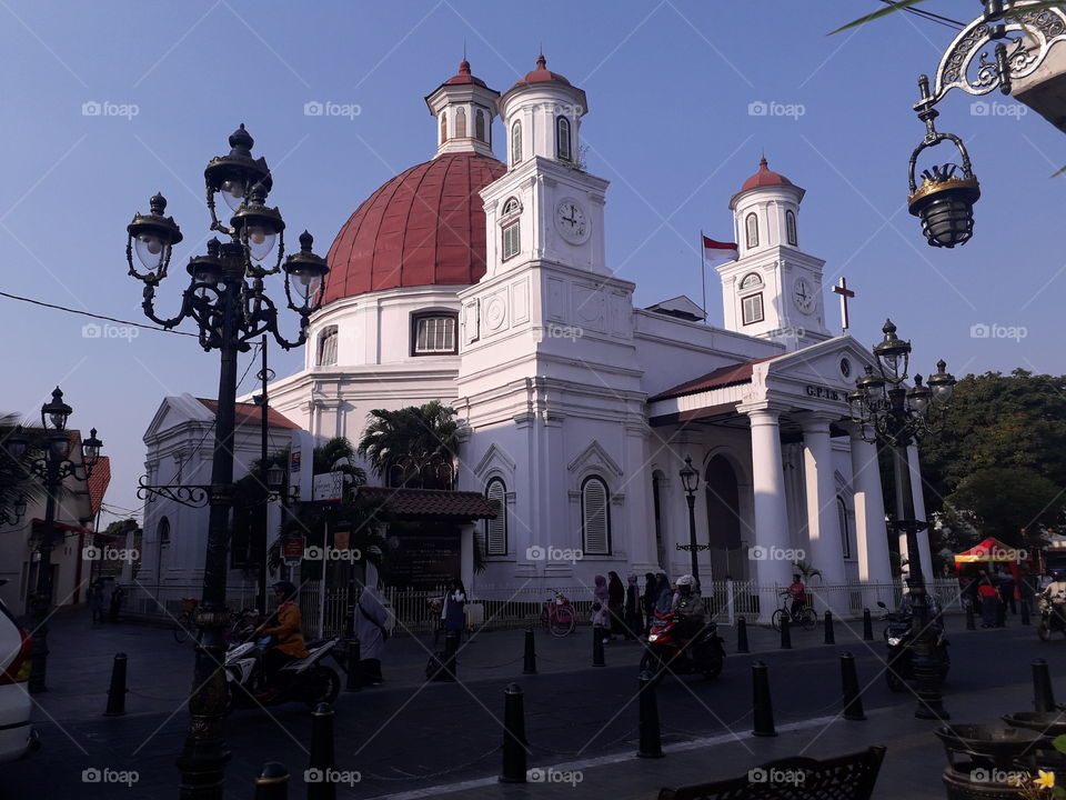 Church in Old City, Semarang, Indonesia