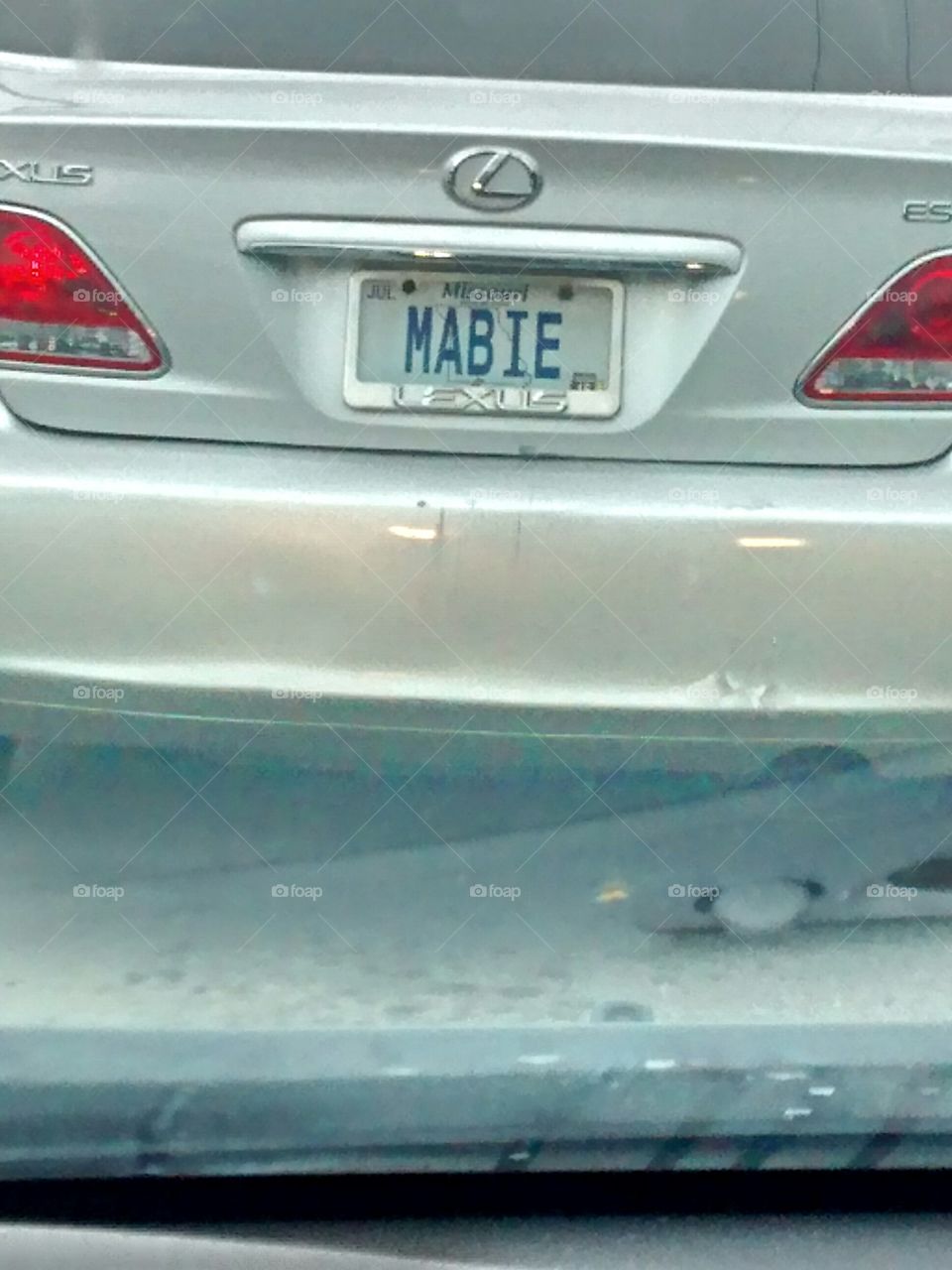 vanity plate