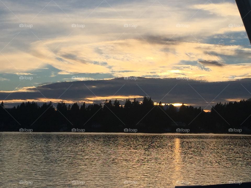 Water, Sunset, Lake, Dawn, River