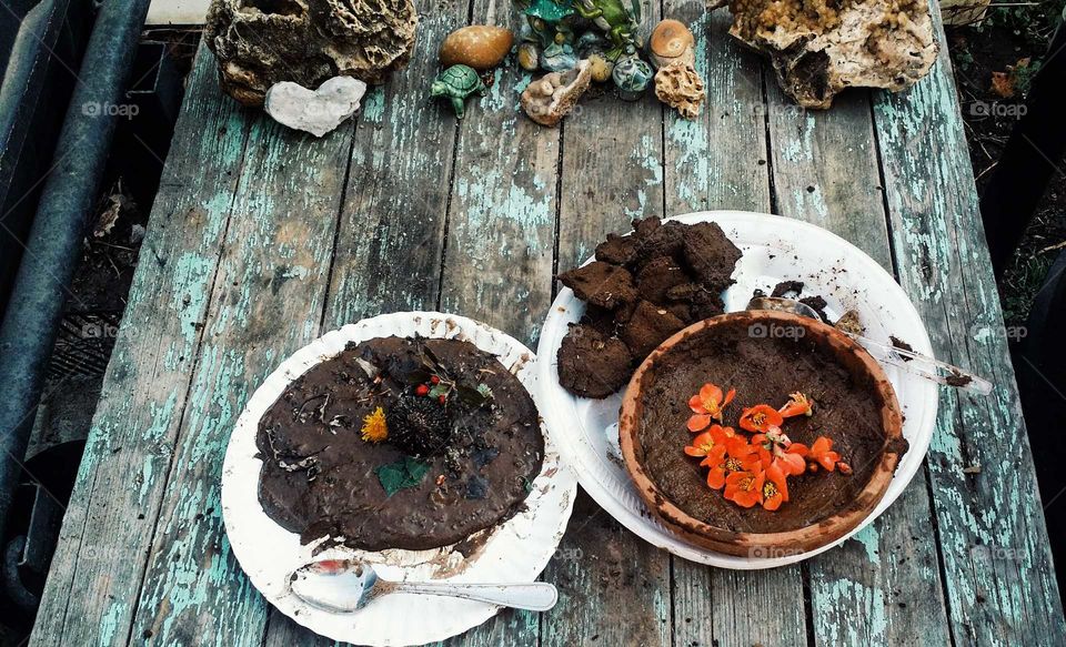 Old fashioned mud pies
