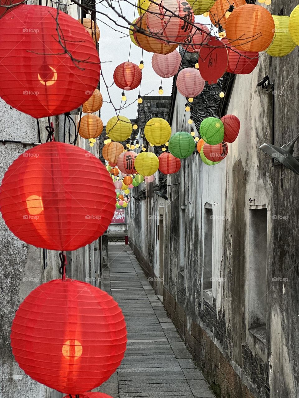 Red paper lanterns 