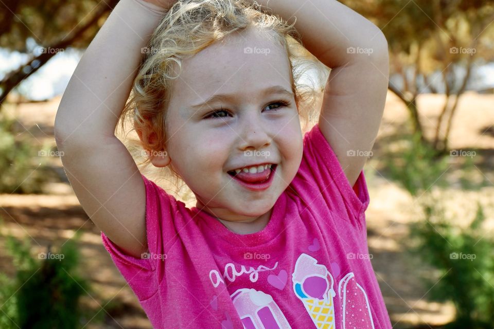 Close-up of happy girl