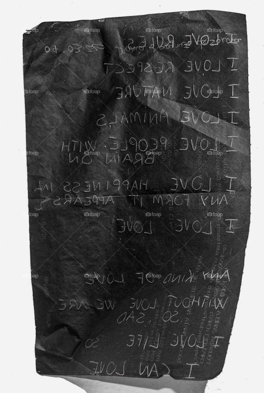 close-up of a sheet of black carbon paper used for an art work