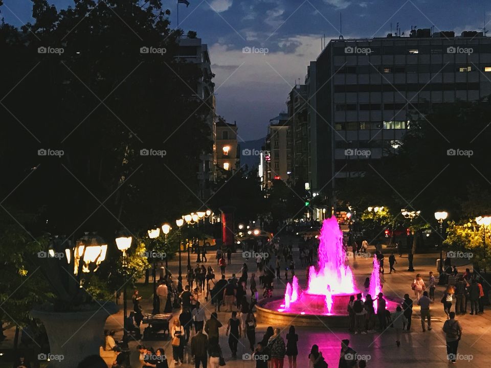 Athens by night 