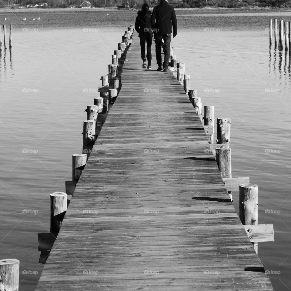 Couple on a jetty