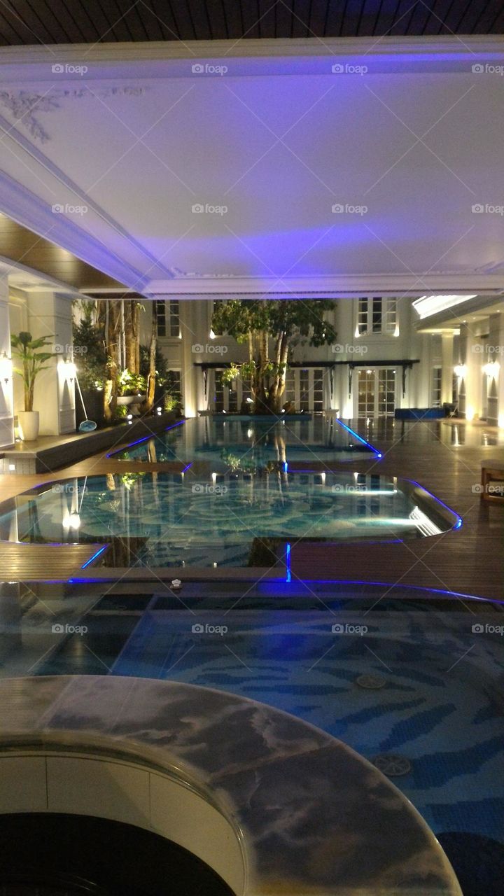 indoor swimming pool, swimming pool, pool decoration, garden decorative lights, swimming pool decorative light