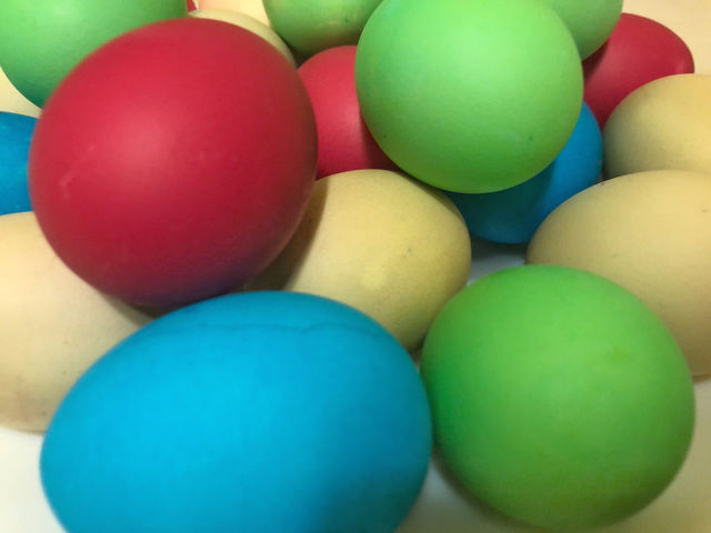painted easter eggs