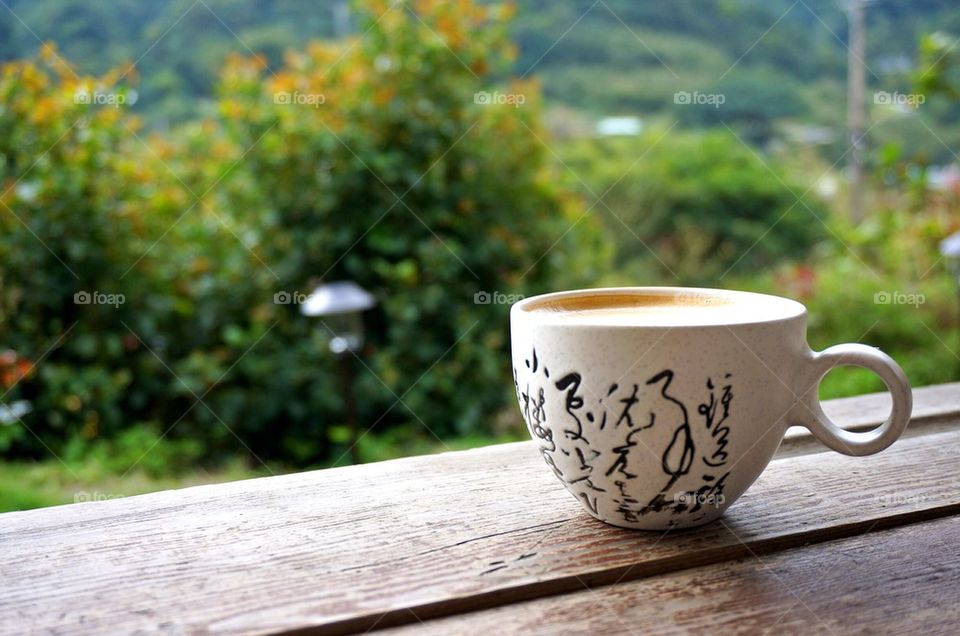 A cuppa while enjoying the view