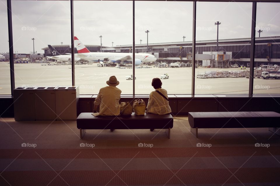 Waiting in Narita