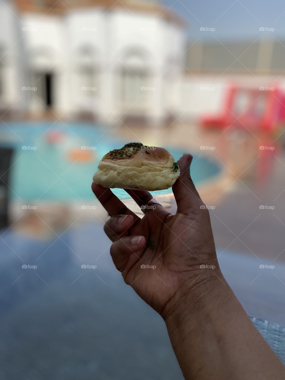 Mixed pastries with soft drink