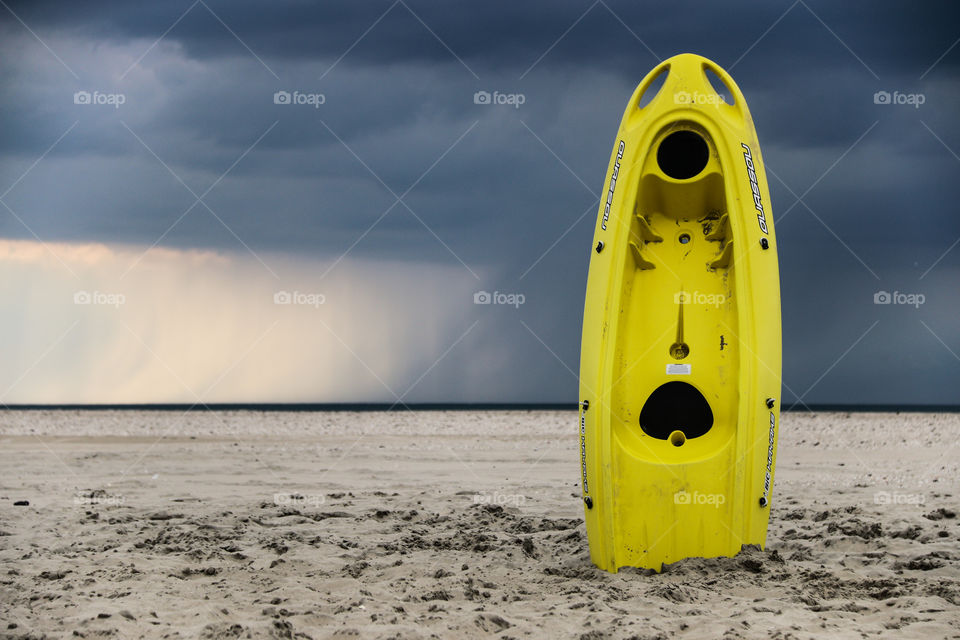 Storm at the beach