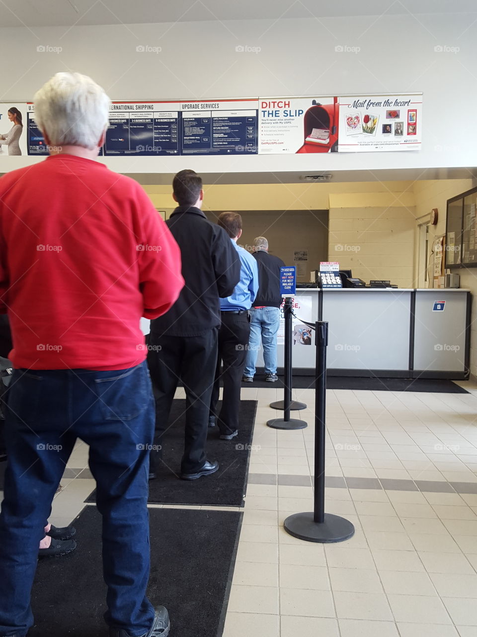post office line