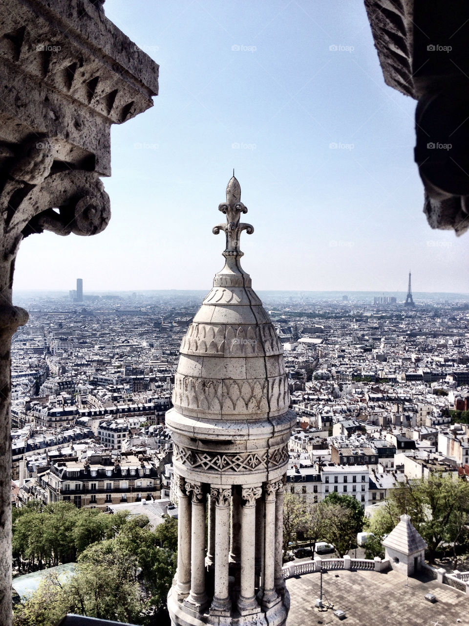 Paris desde la Basílica del Sagrado Corazón. Paris desde la Basílica del Sagrado Corazón (Paris - France)