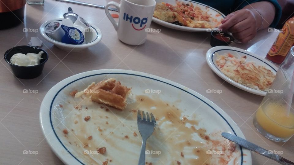 delicious food only at IHOP nothing left