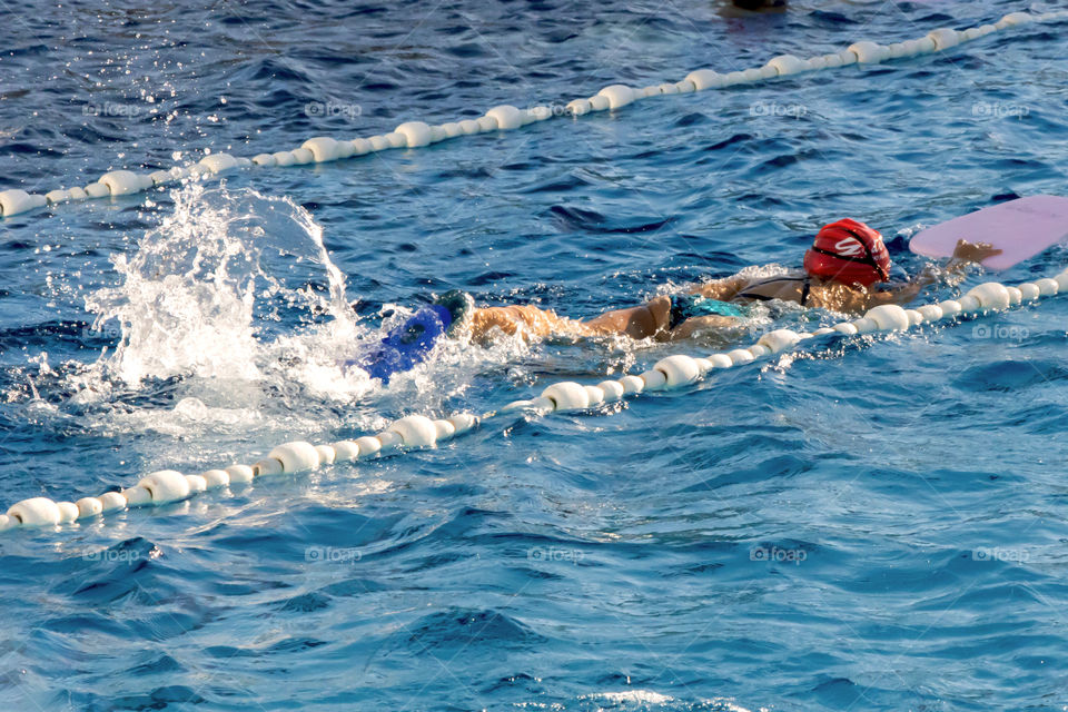 Swimming training