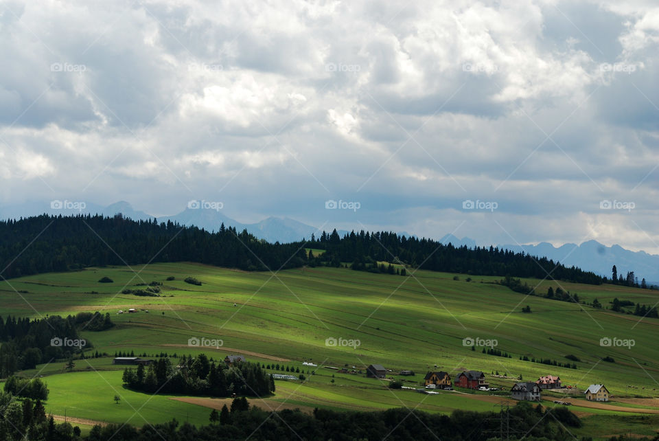 Scenics view of mountain against sky
