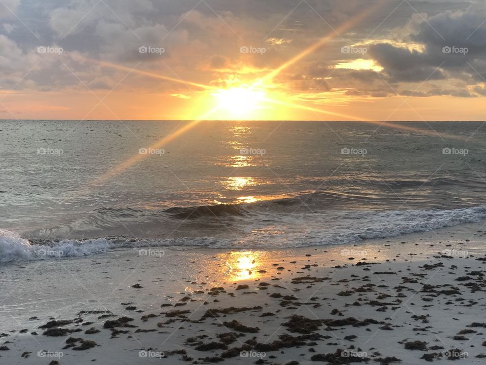 Beauty in Nature: Sunset at Bean Point on Anna Maria Island, Florida. 