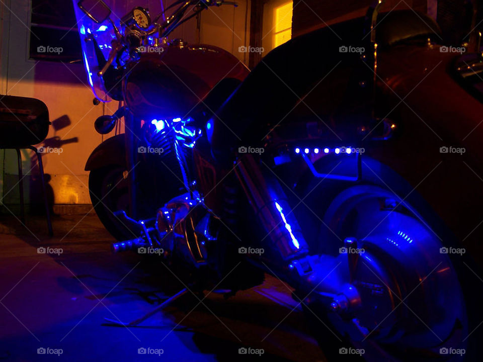 Motorcycle Lights 4. Lights that I added to my motorcycle.