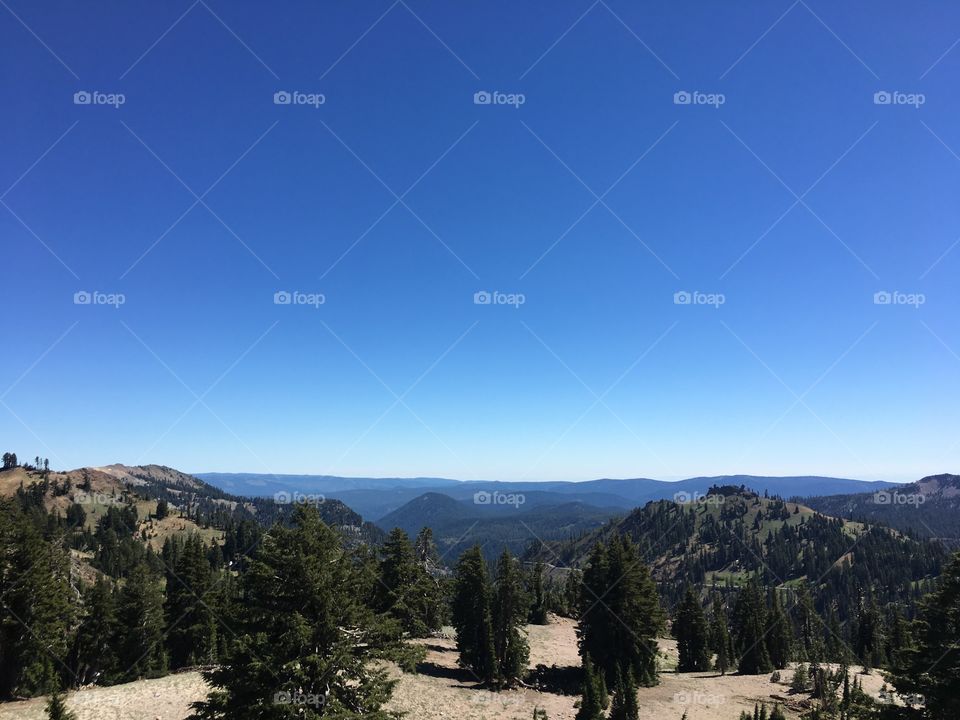 The view of Lassen National Park 