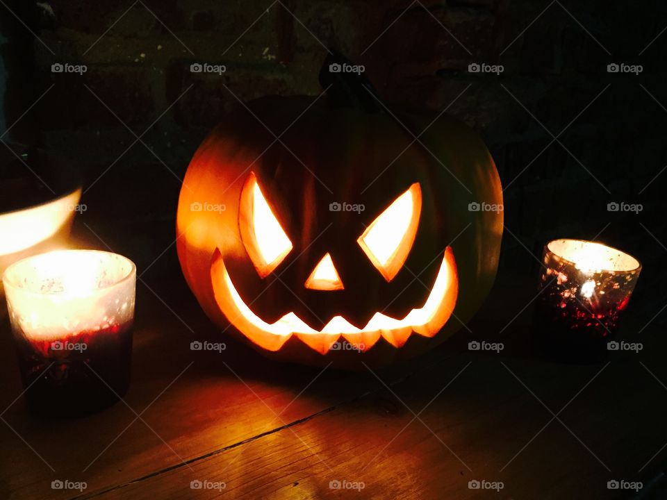 Halloween jack-o-lantern