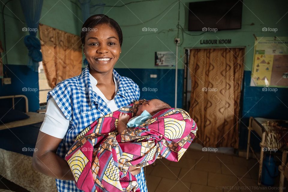 “I like being a health worker because when I am with patients, I feel happy. “I want every woman to go to a health facility for a safe delivery – for their safety, for the safety of their baby and their lives