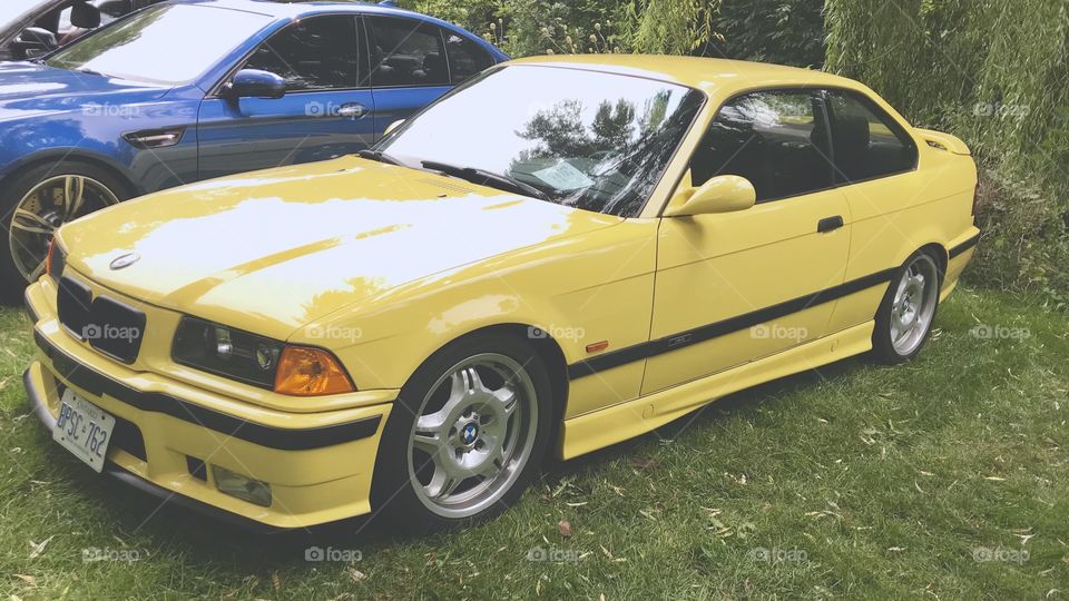 BMW E36 M3 Dakar Yellow
