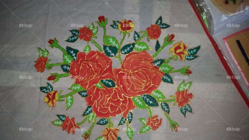 rose flower art