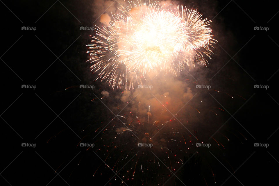 Fireworks, holiday, lights, flicker, splash, celebration, joy, sky, black sky, bright lights against the black sky, night, summer, night sky,
Bright lights of the salute against the black sky