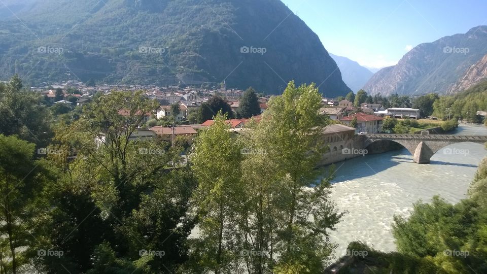 Panorama dal forte di Bard