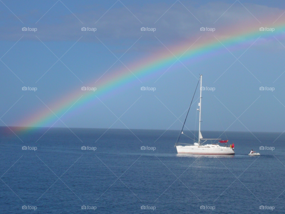 end of the rainbow rainbow and boat dominica by rajtamarind