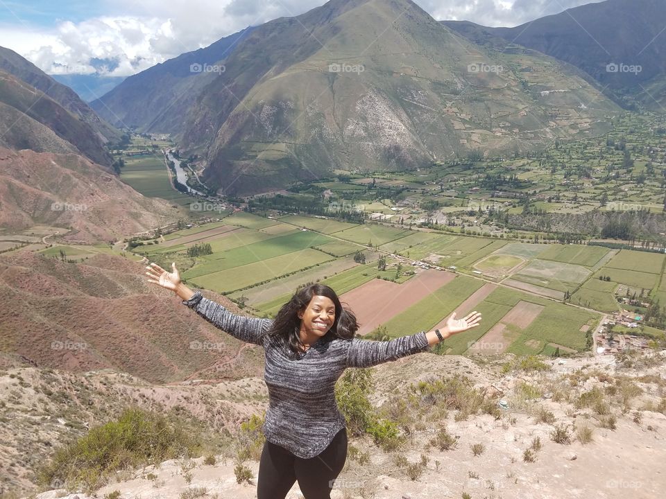 Beautiful and scenic Peruvian mountains
