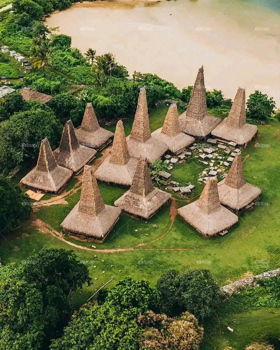 Glory be to God, the magnificent and picturesque view and the natural green trees are a view that is nothing more wonderful than it