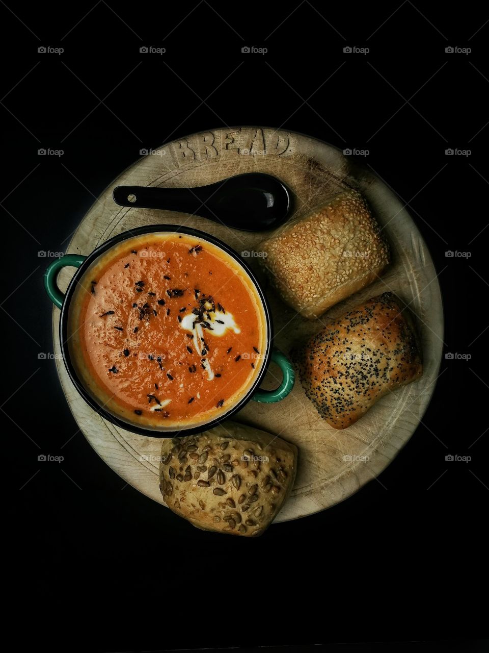 soup of the day and bread