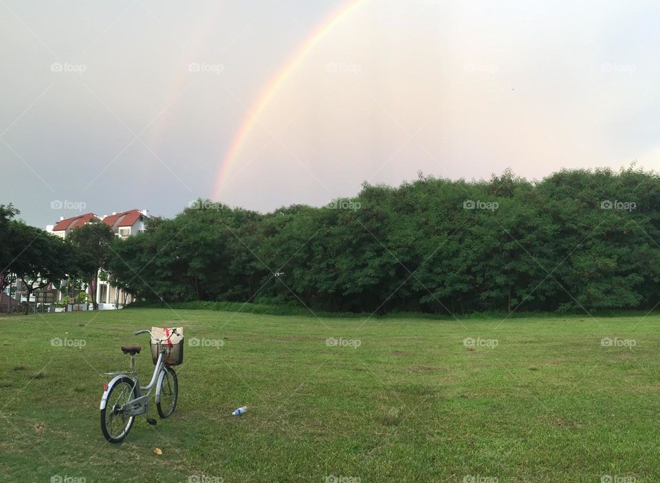 Rainbow at Pasir Ris, Singapore