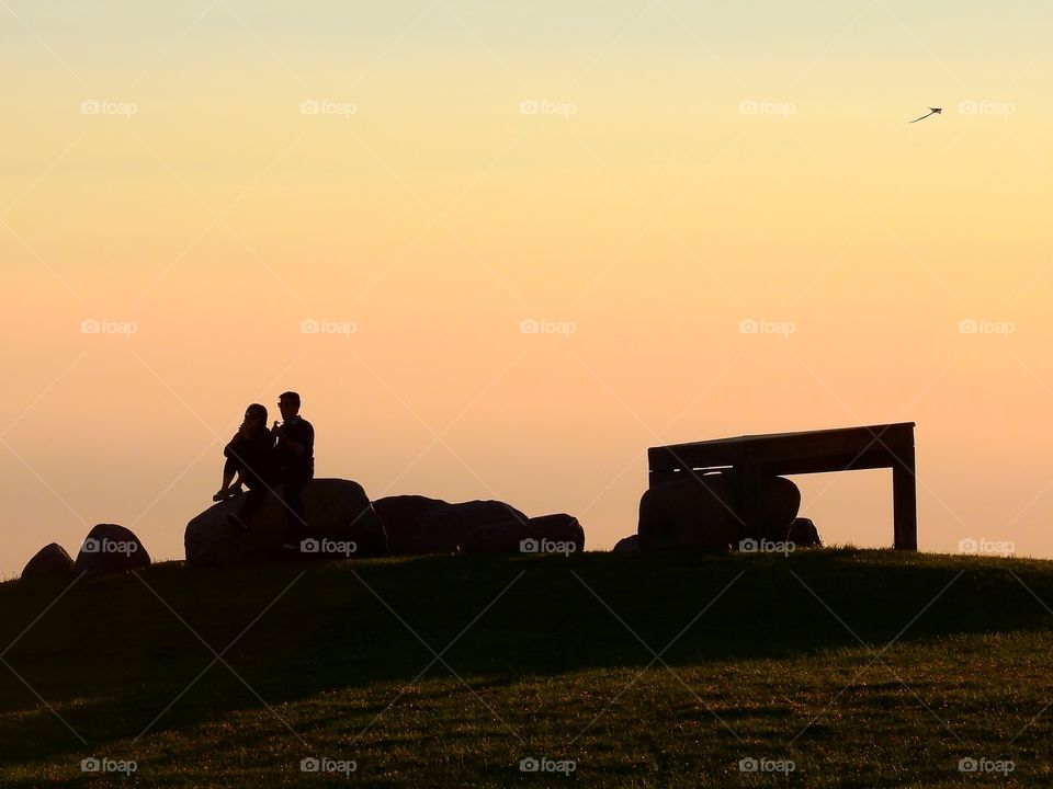 Silhouettes in dusk