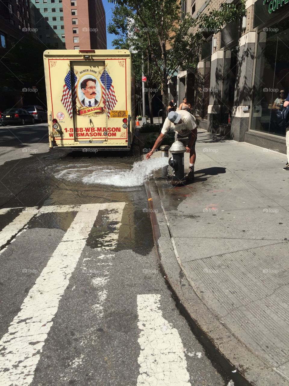 Wasting water in NYC