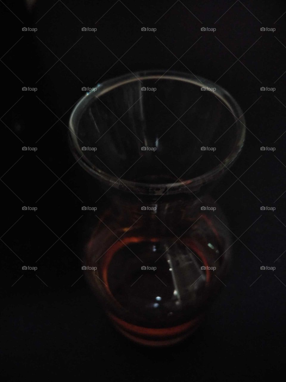 a whiskey in a beaker