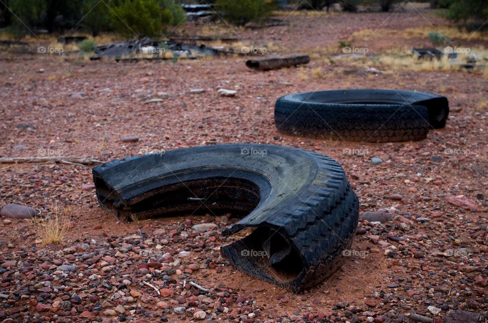 Cut up tires